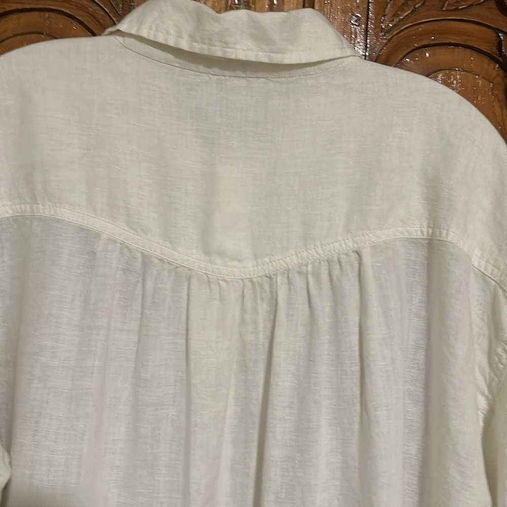 Sundance 100% Linen Long sleeved tunic. Medium - Picture 4 of 6